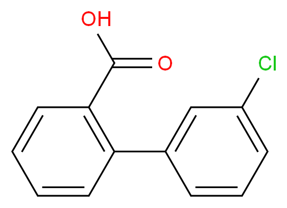 2-(3-chlorophenyl)benzoic acid_分子结构_CAS_73178-79-7