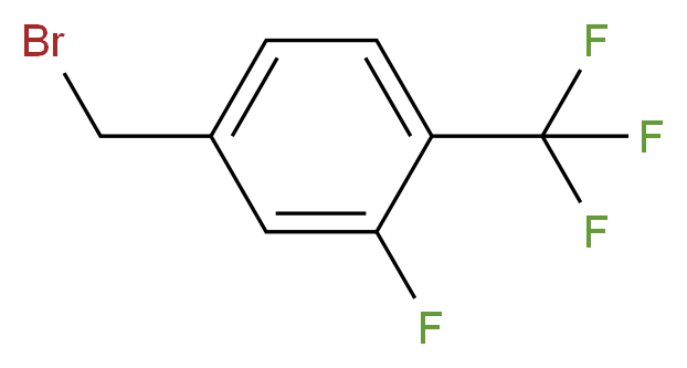 3-Fluoro-4-(trifluoromethyl)benzyl bromide 97%_分子结构_CAS_213203-65-7)