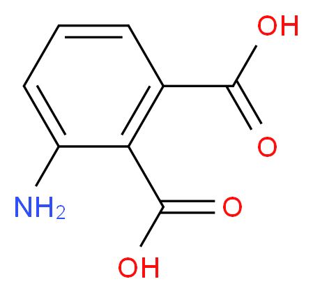 3-aminobenzene-1,2-dicarboxylic acid_分子结构_CAS_5434-20-8