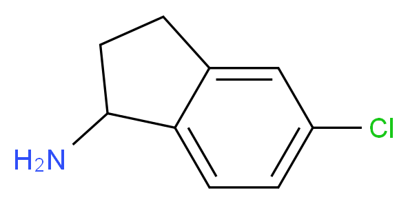 5-chloro-2,3-dihydro-1H-inden-1-amine_分子结构_CAS_67120-39-2