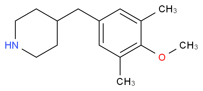 4-(4-METHOXY-3,5-DIMETHYL-BENZYL)-PIPERIDINE_分子结构_CAS_955314-89-3)