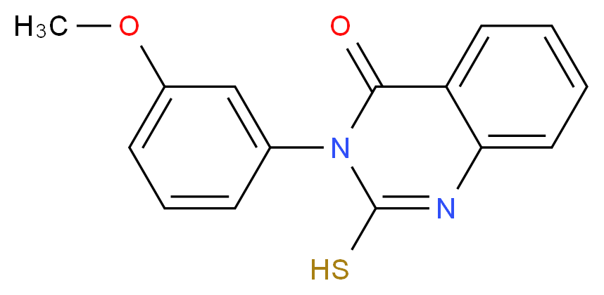 2-Mercapto-3-(3-methoxy-phenyl)-3H-quinazolin-4-one_分子结构_CAS_56671-19-3)