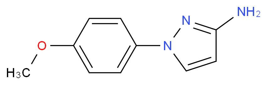 1-(4-methoxyphenyl)-1H-pyrazol-3-amine_分子结构_CAS_76091-01-5