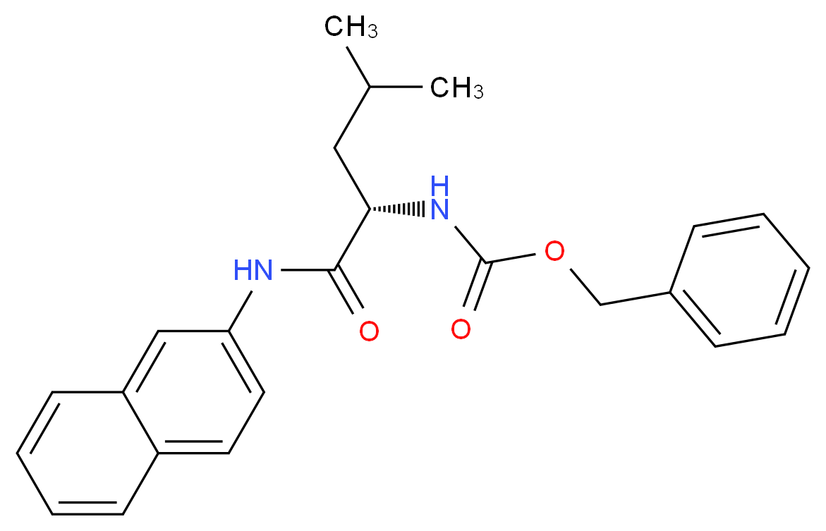 Z-Leu β-naphthylamide_分子结构_CAS_20998-86-1)