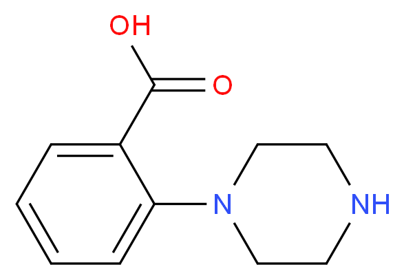 2-(piperazin-1-yl)benzoic acid_分子结构_CAS_446831-27-2