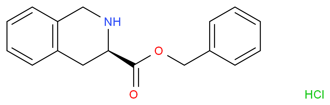 (S)-1,2,3,4-Tetrahydroisoquinoline-3-carboxylic Acid Benzyl Ester Hydrochloride_分子结构_CAS_103733-30-8)