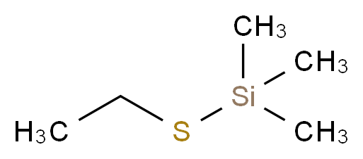 (ethylsulfanyl)trimethylsilane_分子结构_CAS_5573-62-6