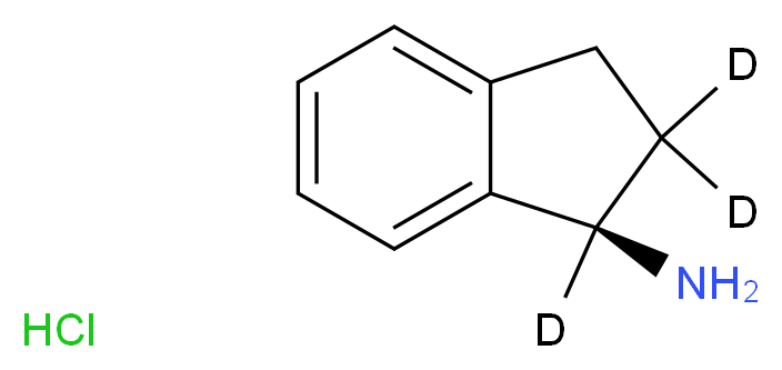 (R)-1-Aminoindane-d3 Hydrochloride_分子结构_CAS_)