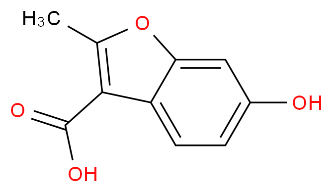 6-Hydroxy-2-Methylbenzofuran-3-carboxylic acid_分子结构_CAS_854515-52-9)