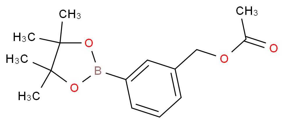 (3-ACETOXYMETHYLPHENYL)BORONIC ACID PINACOL ESTER_分子结构_CAS_562098-07-1)