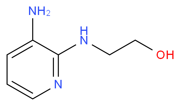 2-[(3-Amino-2-pyridinyl)amino]-1-ethanol_分子结构_CAS_118705-01-4)