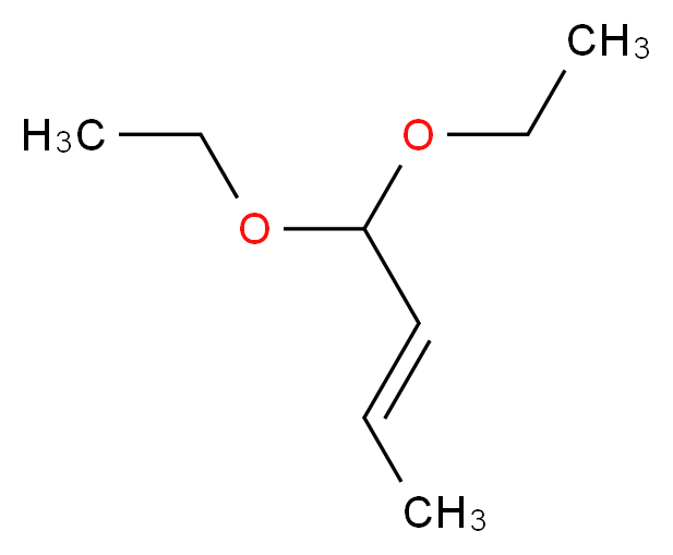 (2E)-1,1-diethoxybut-2-ene_分子结构_CAS_63511-92-2