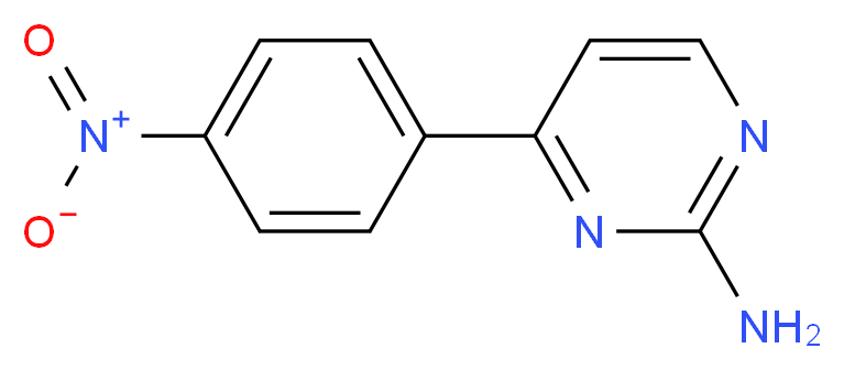 4-(4-Nitrophenyl)-2-pyrimidinamine_分子结构_CAS_99361-84-9)