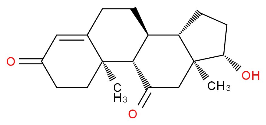 (1S,2R,10S,11S,14S,15S)-14-hydroxy-2,15-dimethyltetracyclo[8.7.0.0<sup>2</sup>,<sup>7</sup>.0<sup>1</sup><sup>1</sup>,<sup>1</sup><sup>5</sup>]heptadec-6-ene-5,17-dione_分子结构_CAS_564-35-2