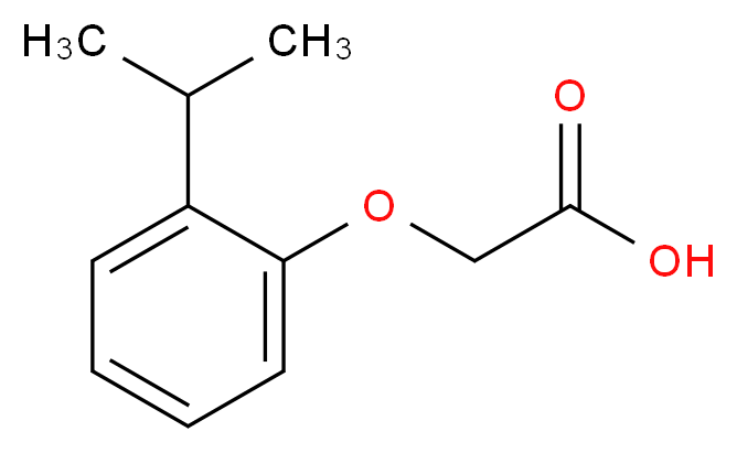 (2-isopropylphenoxy)acetic acid_分子结构_CAS_25141-58-6)