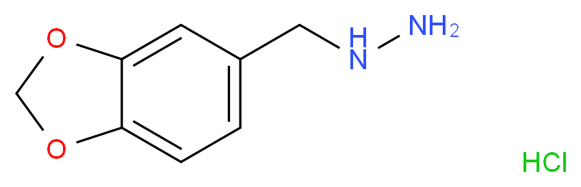 Benzo[1,3]dioxol-5-ylmethyl-hydrazine hydrochloride_分子结构_CAS_)