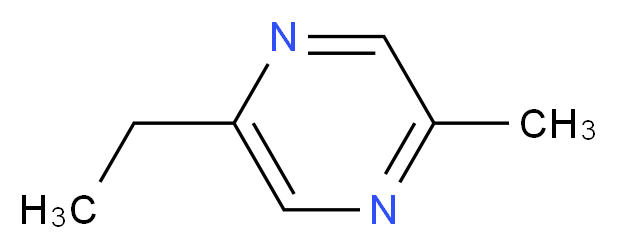 2-ethyl-5-methylpyrazine_分子结构_CAS_13360-64-0