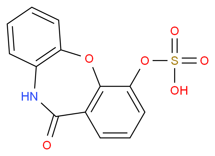 {10-oxo-2-oxa-9-azatricyclo[9.4.0.0<sup>3</sup>,<sup>8</sup>]pentadeca-1(11),3(8),4,6,12,14-hexaen-15-yl}oxidanesulfonic acid_分子结构_CAS_88373-19-7