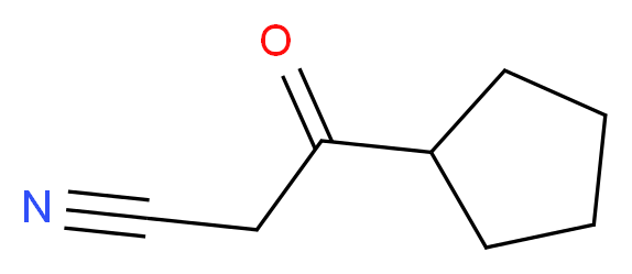 3-cyclopentyl-3-oxopropanenitrile_分子结构_CAS_95882-33-0