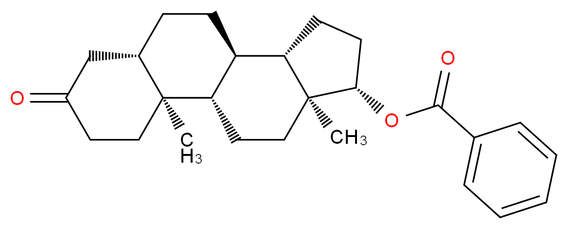 (1S,2S,7S,10R,11S,14S,15S)-2,15-dimethyl-5-oxotetracyclo[8.7.0.0<sup>2</sup>,<sup>7</sup>.0<sup>1</sup><sup>1</sup>,<sup>1</sup><sup>5</sup>]heptadecan-14-yl benzoate_分子结构_CAS_1057-07-4