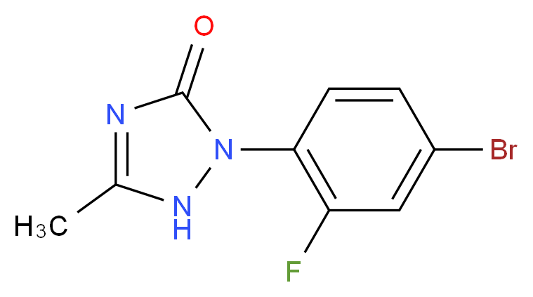 2-(4-bromo-2-fluorophenyl)-1,2-dihydro-5-methyl-3h-1,2,4-triazol-3-one_分子结构_CAS_111992-09-7)