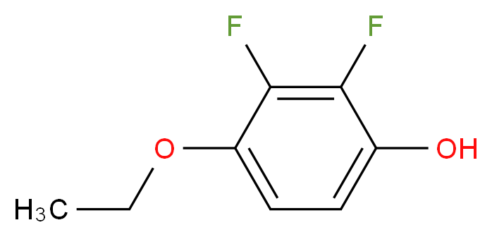 4-ethoxy-2,3-difluorophenol_分子结构_CAS_126163-56-2