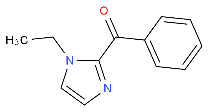 2-benzoyl-1-ethyl-1H-imidazole_分子结构_CAS_864231-66-3