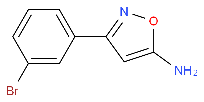 5-Amino-3-(3-bromophenyl)isoxazole_分子结构_CAS_119162-52-6)