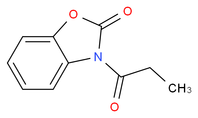 3-propanoyl-2,3-dihydro-1,3-benzoxazol-2-one_分子结构_CAS_33388-19-1