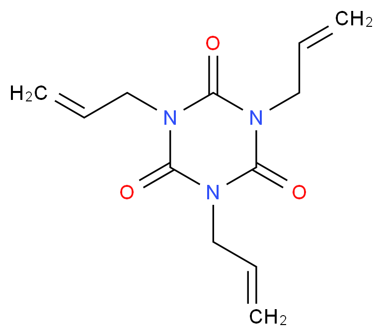 tris(prop-2-en-1-yl)-1,3,5-triazinane-2,4,6-trione_分子结构_CAS_1025-15-6