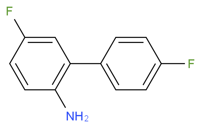 4-fluoro-2-(4-fluorophenyl)aniline_分子结构_CAS_)
