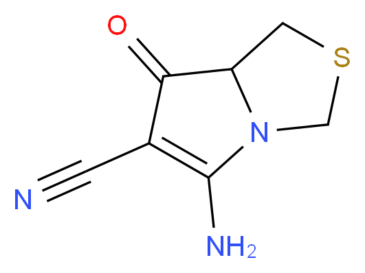 5-amino-7-oxo-7,7a-dihydro-1H-pyrrolo[1,2-c][1,3]thiazole-6-carbonitrile_分子结构_CAS_)