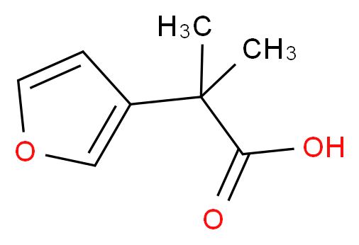 2-(3-Furyl)-2-methylpropanoic acid_分子结构_CAS_)