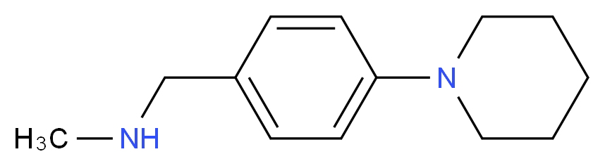 N-Methyl-N-(4-piperidin-1-ylbenzyl)amine_分子结构_CAS_852180-55-3)