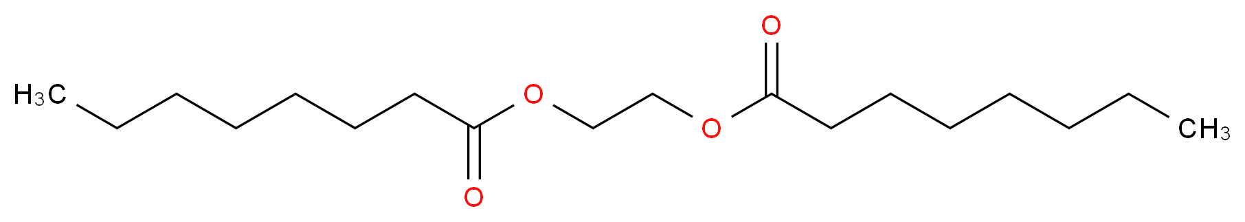2-(octanoyloxy)ethyl octanoate_分子结构_CAS_627-86-1