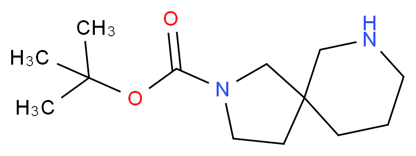 tert-butyl 2,7-diazaspiro[4.5]decane-2-carboxylate_分子结构_CAS_852339-03-8)