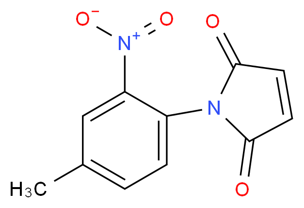 1-(4-Methyl-2-nitro-phenyl)-pyrrole-2,5-dione_分子结构_CAS_)