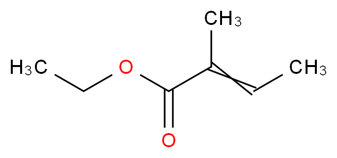 惕各酸乙酯_分子结构_CAS_5837-78-5)