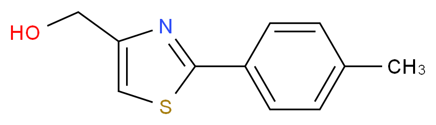 (2-p-tolylthiazol-4-yl)methanol_分子结构_CAS_36093-97-7)