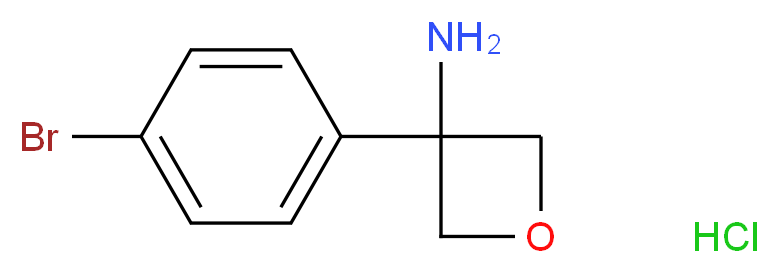 3-(4-bromophenyl)oxetan-3-amine hydrochloride_分子结构_CAS_1349718-53-1