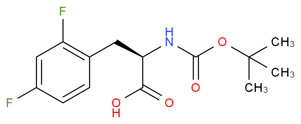 BOC-2,4-DIFLUORO-D-PHENYLALANINE_分子结构_CAS_167993-24-0)