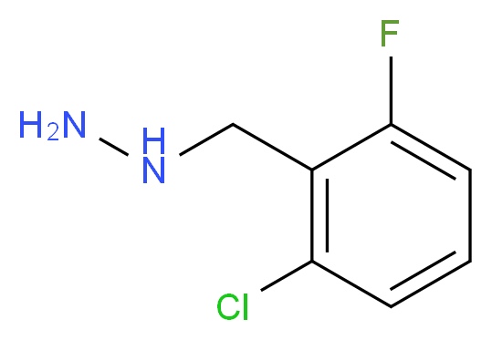 [(2-chloro-6-fluorophenyl)methyl]hydrazine_分子结构_CAS_883546-66-5
