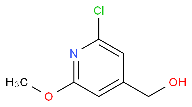 (2-chloro-6-methoxypyridin-4-yl)methanol_分子结构_CAS_108279-89-6)