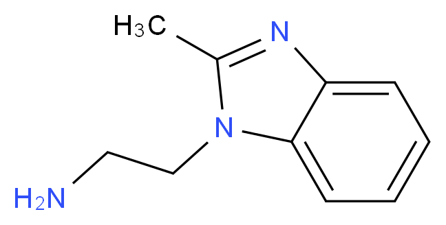 2-(2-Methyl-benzoimidazol-1-yl)-ethylamine_分子结构_CAS_61981-79-1)