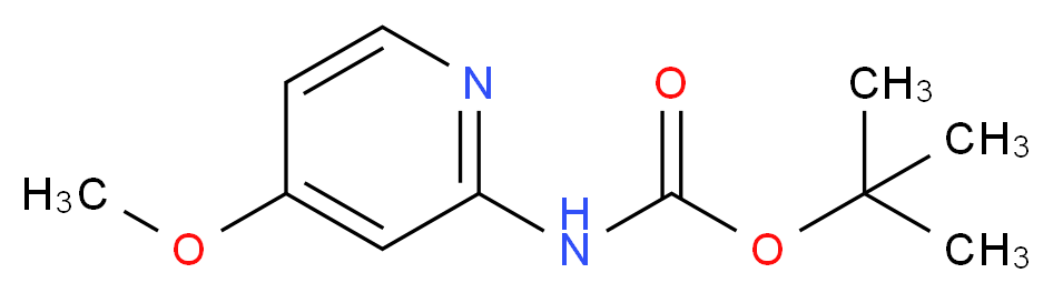(4-Methoxy-pyridin-2-yl)-carbamic acid tert-butyl ester_分子结构_CAS_551950-46-0)
