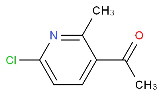 1-(6-Chloro-2-methyl-3-pyridinyl)-1-ethanone_分子结构_CAS_15771-06-9)