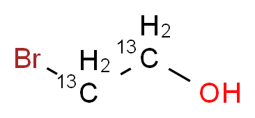 2-溴乙醇-13C2_分子结构_CAS_84508-51-0)