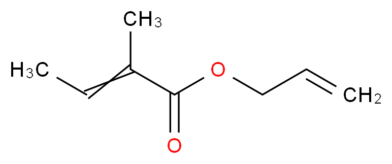 prop-2-en-1-yl 2-methylbut-2-enoate_分子结构_CAS_7493-71-2