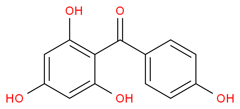 2-(4-hydroxybenzoyl)benzene-1,3,5-triol_分子结构_CAS_52591-10-3