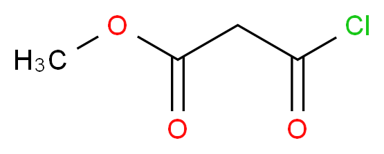 丙二酸甲酯酰氯_分子结构_CAS_37517-81-0)